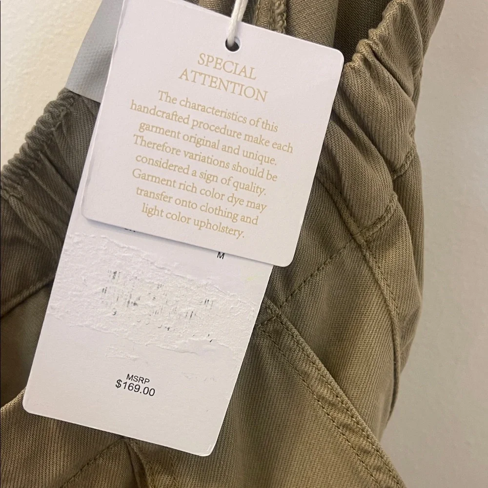 Le’AL.X Women's Tan Cargo Joggers Medium Waist 15”-17” Inseam 28” NWT - Picture 10 of 13